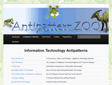 Tablet Screenshot of antipatternzoo.com